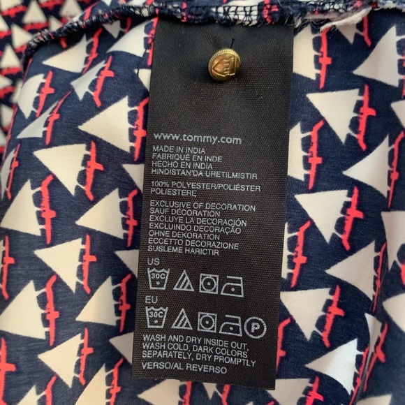 XL Tommy Hilfiger Womens Sleeveless Tank Top Sail Boat Golf Tennis Shirt preppy - Picture 5 of 6